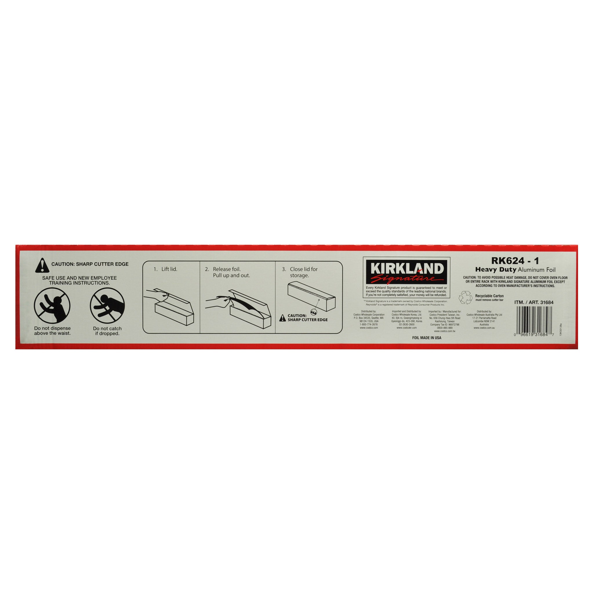 Kirkland Signature Reynolds Foodservice Foil HD, 18 in X 500 Ft